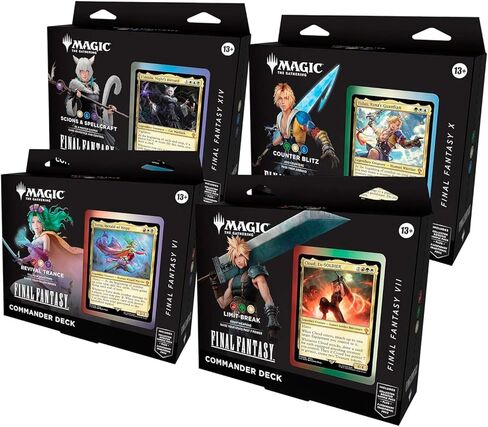 (SET OF 4) FINAL FANTASY Commander Deck Display - Commander: FINAL FANTASY (FIC) in Kuwait