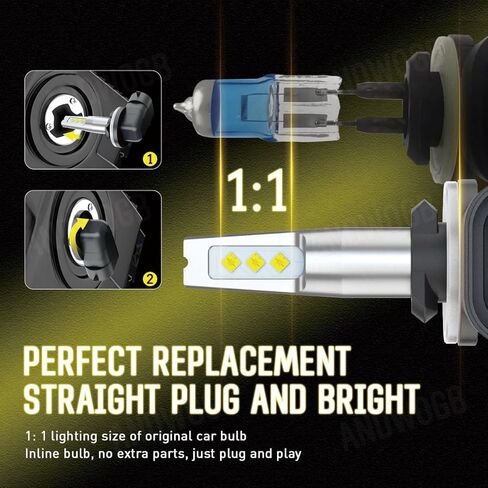 881 894 896 Headlight Bulb compatible for Honda Pioneer 700 520 700-4,Fog light for Motorcycle ATV UTV Off Road,Plug and Play,2PCS in Saudi Arabia