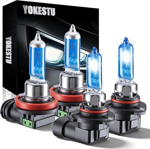 Headlight Bulb Fit For Chevy Sonic 2012 2013 2014 2015 2016 2017 2018 2019 2020 High Beam Low Beam Replacement, High Performance White Light Halogen Headlamp Bulbs Set, 4 Pcs in Saudi Arabia