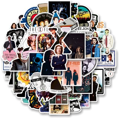 50pcs Classic Sci-fi TV Stickers Pack, Aesthetic Vinyl Waterproof Sticker Decal for Water Bottle,Laptop,Phone,Skateboard,Scrapbooking for Party Supply Decor in Saudi Arabia