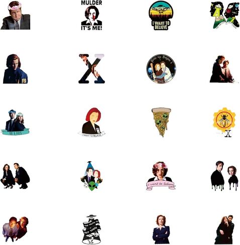 50pcs Classic Sci-fi TV Stickers Pack, Aesthetic Vinyl Waterproof Sticker Decal for Water Bottle,Laptop,Phone,Skateboard,Scrapbooking for Party Supply Decor in Saudi Arabia
