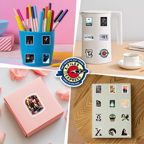 50pcs Classic Sci-fi TV Stickers Pack, Aesthetic Vinyl Waterproof Sticker Decal for Water Bottle,Laptop,Phone,Skateboard,Scrapbooking for Party Supply Decor in Saudi Arabia