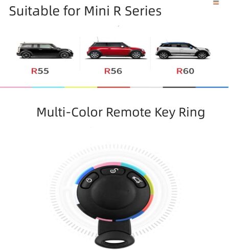 الألومنيوم مفتاح ذكي فوب حافة غطاء الكسوة استبدال R55 R56 R57 R58 R59 R60 ، الزخرفية حلقة رئيسية حافة حامي in Kuwait