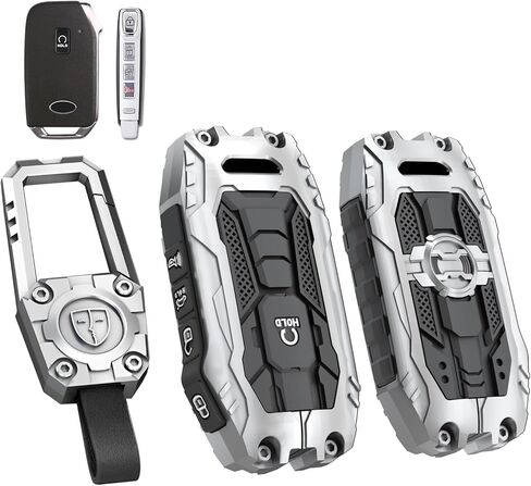 Key fob Case Cover with Keychain Fits for Kia Cerato Ceed Forte NIRO Sorento Seltos Sportage Soul Telluride 5 Button Key in Saudi Arabia