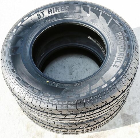 Set of 4 (FOUR) Roundrule ST Hikee Semi Steel Premium Trailer Radial Tires-ST235/80R16 235/80/16 235/80-16 123/119L Load Range E LRE 10-Ply BSW Black Side Wall in Saudi Arabia