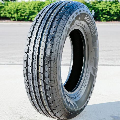 Set of 4 (FOUR) Roundrule ST Hikee Semi Steel Premium Trailer Radial Tires-ST235/80R16 235/80/16 235/80-16 123/119L Load Range E LRE 10-Ply BSW Black Side Wall in Saudi Arabia