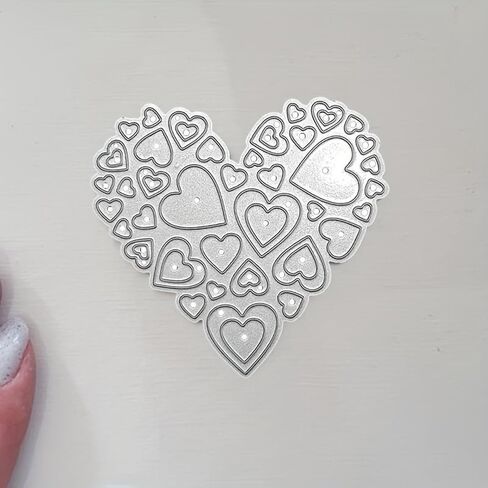 Love Heart, Metal, Cutting Dies Stencil, Embossing Blade, Eid Al-Adha Mubarak in Kuwait