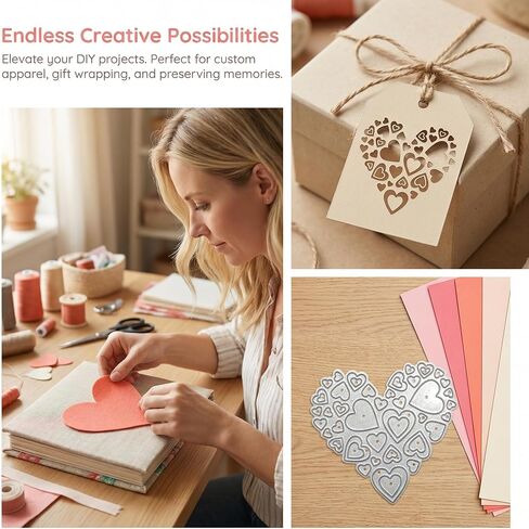Love Heart, Metal, Cutting Dies Stencil, Embossing Blade, Eid Al-Adha Mubarak in Kuwait