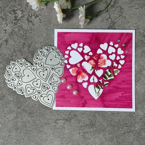 Love Heart, Metal, Cutting Dies Stencil, Embossing Blade, Eid Al-Adha Mubarak in Kuwait