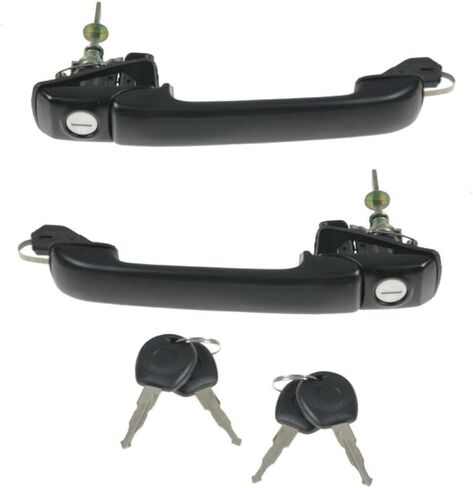 مجموعة مقابض الباب الخارجي اليسرى واليمنى من TRQ جانب السائقين متوافقة مع 1995-1998 Volkswagen Cabrio 1993-1999 Golf Jetta in Kuwait