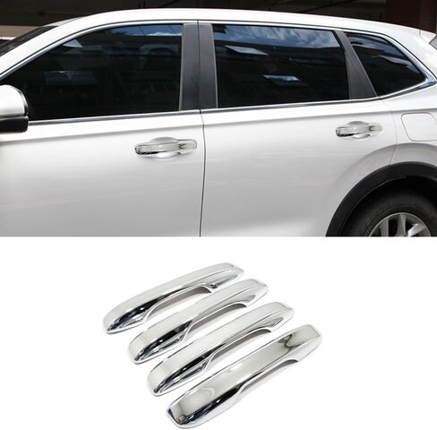 Car Accessories Exterior Door Handle Cover Trim Without Smart Holes Compatible with Honda CR-V CRV 2023 2024 2025 2026 (Chrome) 4PCS ABS in Saudi Arabia
