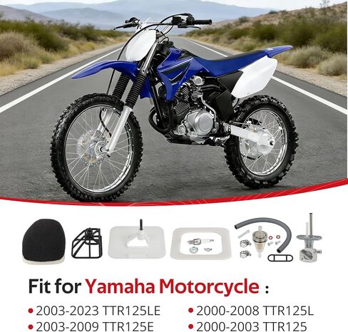 JAVIK طقم مرشح الهواء مع صمام الوقود بيتكوك اعة لياماها TTR125 TTR-125 2000-2024 O.E.M #5HP-14450-00-00 in Kuwait