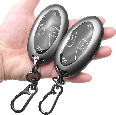 2-حزمة لسلسلة مفاتيح Hyundai Key Fob Cover Keychain 5 أزرار TPU متوافقة مع 2022 2023 2024 2025 Elantra، Sonata، Ioniq 6، Santa Fe، Tucson، Kona in Kuwait