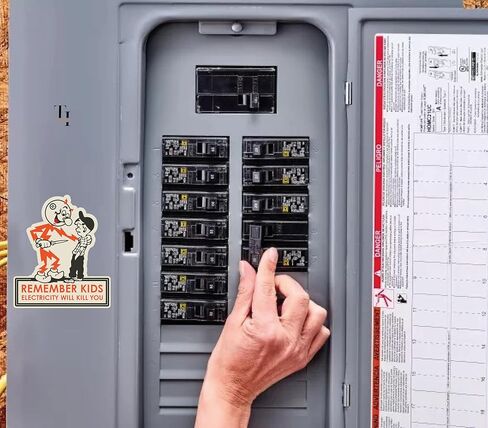 Thats It! Remember Kids Electricity Will Kill You Sticker | Removable Decal Car Bumper | Indoor Outdoor Window Sticker | Vinyl Decal for Electric Meter & Water Dispenser | Waterproof Sticker | TI–403 in Saudi Arabia