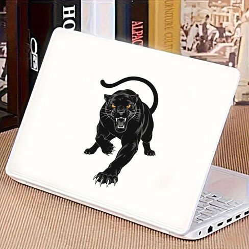 2 Pack Dark Panther Vinyl Decal - Sleek Gloss Black Car Sticker for Window, Motorcycle, Helmet - Waterproof Removable for Laptop & Truck Z-109 in Saudi Arabia