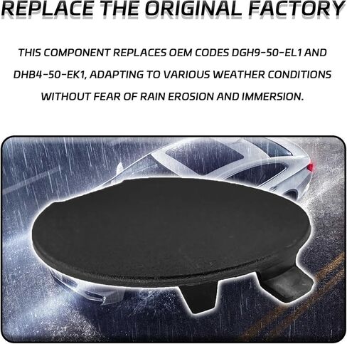 Bumper Tow Hook Cover Cap for Mazda CX30 CX-30 Accessories, Car Rear Bumper Towing Hook Eye Hole Cover Cap Replacement DGH9-50-EL1 DHB450EK1 for Mazda CX-30 CX30 2020 2021 2022 2023（Black） in Saudi Arabia