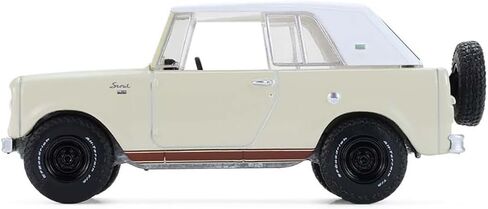 1967 International Scout 800 Sportop كريمي مع خطوط بنية وقمة بيضاء لجميع التضاريس سلسلة 17 1/64 Diecast Model Car من Greenlight 35310B in Kuwait