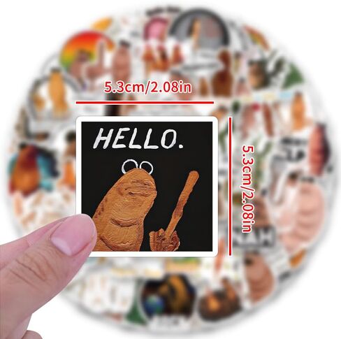 122Pcs Marcus The Worm Stickers Funny Marcus The Worm Decal Merch Scrapbook Sticker Waterproof Vinyl for Laptop, Water Bottle, Skateboard, Scrapbooking, Party Favors in Saudi Arabia