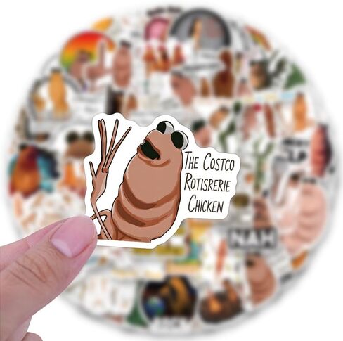 122Pcs Marcus The Worm Stickers Funny Marcus The Worm Decal Merch Scrapbook Sticker Waterproof Vinyl for Laptop, Water Bottle, Skateboard, Scrapbooking, Party Favors in Saudi Arabia