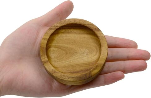 2 Pcs Square Wood Ring Tray Wood Jewelry Dish Plate Jewelry Holder Tray for Ring Holder Storage Organizer 3.94 Inch in Saudi Arabia