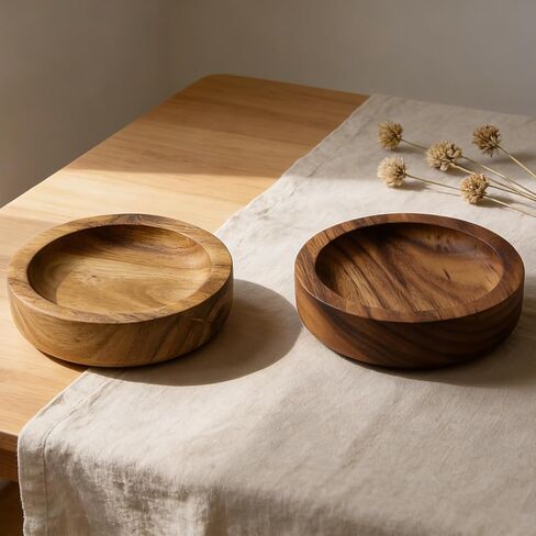 2 Pcs Square Wood Ring Tray Wood Jewelry Dish Plate Jewelry Holder Tray for Ring Holder Storage Organizer 3.94 Inch in Saudi Arabia