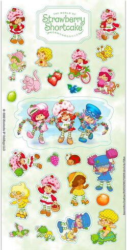 Strawberry Shortcake Party Favors for Girls & Boys Bundle - 12 Pack Sticker Sheets for Kids Birthday Party Goodie Bags | Strawberry Shortcake Party Supplies in Saudi Arabia