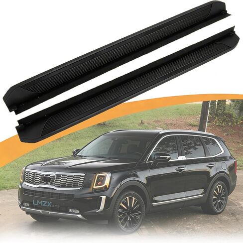 500 LBS Load Running Boards Fit for 2019-2025 Kia Telluride LX EX S SX SX-P X-Pro X-Line, Heavy Duty Black Side Steps Nerf Bars, No Drilling with Mounting Brackets (2PCS) in Saudi Arabia