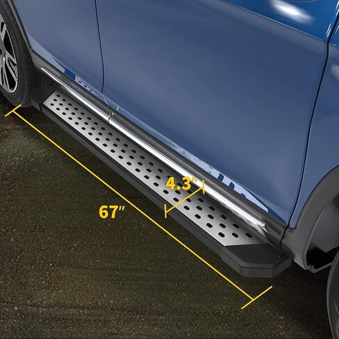 AUTOSAVER88 Running Boards Compatible with Honda Pilot 2016-2022, 450LBS Capacity Side Steps with Textured Anti-Slip Surface, Aluminum Alloy Nerf Bars in Kuwait