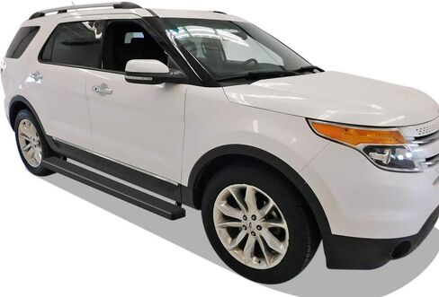 لوحات تشغيل APS (قضبان خطوات جانبية) متوافقة مع Ford Explorer 2011-2019 Sport Utility 4 أبواب (الفولاذ المقاوم للصدأ مطلي بمسحوق أسود 5 بوصات) in Kuwait