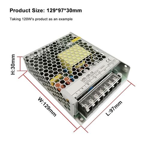 1pcs LRS-100W 120W Single Output Switching Power Supply 12V 24V Thin for Industrial Control Automation Equipment(LRS-100-24V 4.5A) in Saudi Arabia