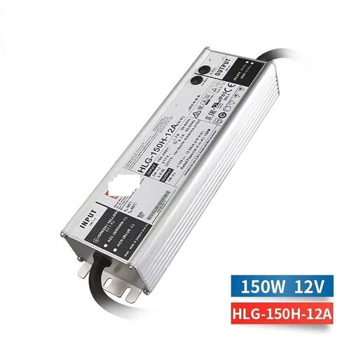 1pcs HLG-150H-12A 12V 12.5A Constant Voltage LED Lighting Driver PFC IP65 AC-DC Power Supply in Saudi Arabia