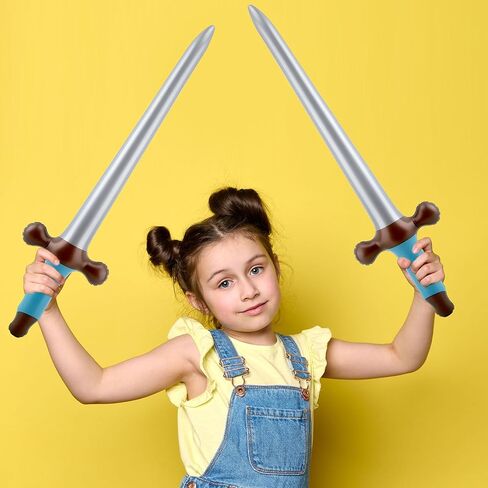 30 Pack 24 Inch Inflatable Sword Toys Inflatable Weapons Blow Up Pirate Sword for Halloween Cosplay Birthday Swimming Pool Party Decor in Saudi Arabia