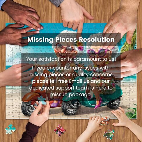 500 Piece Puzzles for Adults,Fun Grandmothers Puzzle for Teens Adult Seniors,Best Friends Beach Cruising Jigsaw Puzzle 500 Pieces,Cartoon Humor Puzzle with Letters on Back,Challenging Family Game Gift in Saudi Arabia