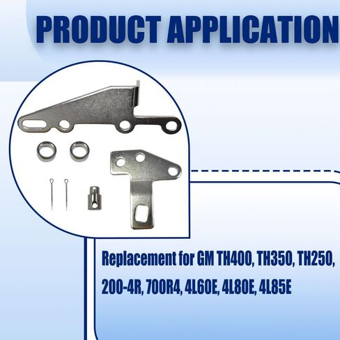Automatic Transmission Shifter Cable Bracket Shift Lever Kit 35498 Replacement for Turbo TH250 TH350 TH400 200-4R 700R4 4L60E 4L80E 4L85E 4L60 in Kuwait