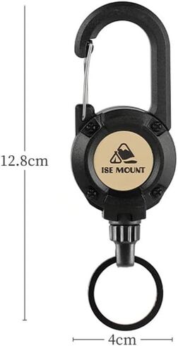 Outdoor Multifunctional Anti-Lost Keychain, Durable ABS and Steel Wire Rope, Automatic Rebound in Saudi Arabia