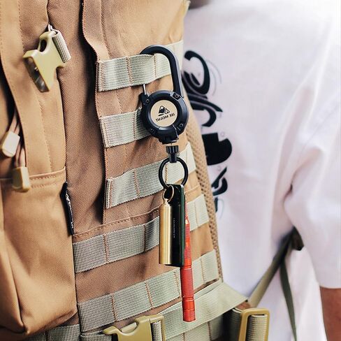 Outdoor Multifunctional Anti-Lost Keychain, Durable ABS and Steel Wire Rope, Automatic Rebound in Saudi Arabia