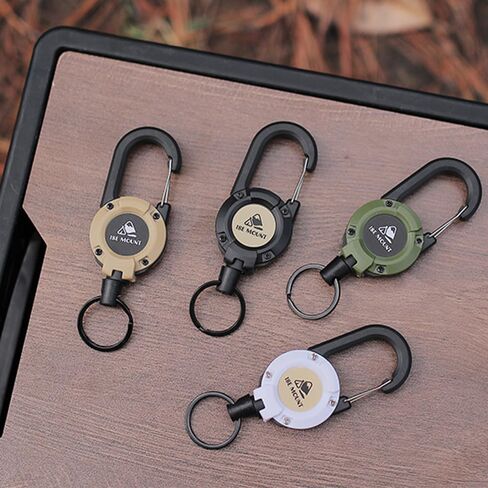 Outdoor Multifunctional Anti-Lost Keychain, Durable ABS and Steel Wire Rope, Automatic Rebound in Saudi Arabia