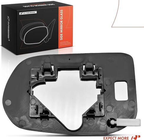 زجاج مرآة غير مسخن من جانب الركاب الأيمن A-Premium مع لوحة خلفية - متوافق مع Honda Civic 2006 2007 2008 2009 2010 2011 - مرآة محدبة للرؤية الجانبية الخارجية، سيدان، استبدال # 76203SNAA01 in Kuwait