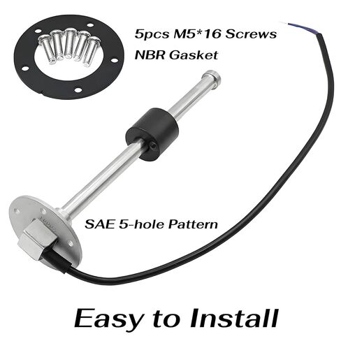 Fuel Sending Unit, 6.8in/175mm Marine Fuel Tank Sending Unit with IP67 Boat Fuel Gauge & Stainless Steel Water Level Sensor for Boat RV Truck 7.2-7.8in/185-200mm Tank in Saudi Arabia