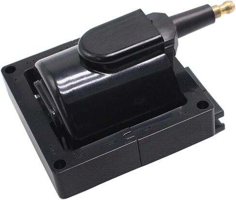 1 pc SHLPDFM Black Ignition Coil E2FZ-12029A FD478 DG434 Fits for Ford F-150 1984-1996 F-250 F-350 1984-1997 Lincoln Mazda Mercury in Kuwait