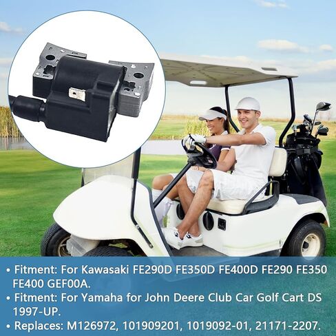 101909201 Ignition Coil Module for Kawasaki FE290D FE350D FE400D GEF00A for Yamaha for Club Car Golf Cart DS 1997-UP Replaces 21171-2207 HGZ-IG-A0004 M126972 in Saudi Arabia