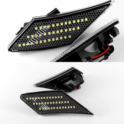 EPARTS 2PCS White LED Turn Signal Side Marker Light Compatible with 2013-2016 Scion FR-S & Compatible with 2013-2020 Subaru BRZ & Compatible with 2017-2020 Toyota 86 (Clear Lens) in Kuwait