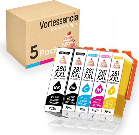 Refillable 280XL 281XL Ink Cartridges for TS702 TS702a Printer Compatible for PIXMA TR8620 TR8620a TR8520 TS6120 TS6220 TR7520 TS8120 TS8220 TS9120 TS9520 TS9521C Printers in Saudi Arabia