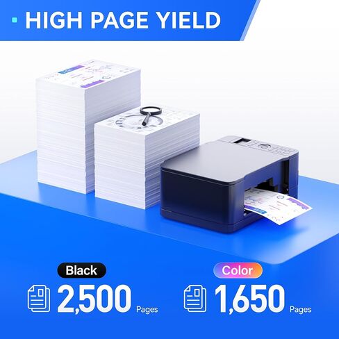 936e 936XL Ink Cartridges with Chip Combo 4-Pack High Yield Replacement for HP 936 936e Ink Works with HP OfficeJet Pro 9125e 9135e 9110b 9128e 9130b 9122e 9120e Wide Format 9730e Printers Black Color in Saudi Arabia