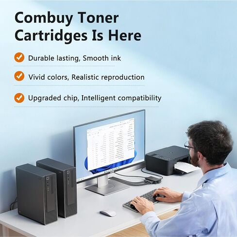 206A Toner Cartridges 4 Pack M283fdw M283cdw Compatible for HP 206A 206X Color LaserJet Pro MFP M283fdw M283cdw M255dw M282nw M283fdn M255nw M283 M282 M255 Toner with Chip Black Cyan Yellow Magenta in Saudi Arabia