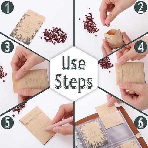 Seed Storage Organizer, Seed Packet Organizer Binder with 35 Sheet Seed Packet and 200 Resealable Seed Envelopes, Garden Seeds Storage Saving Envelopes for Efficient Seeds Packet Organization in Saudi Arabia