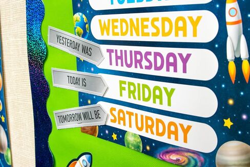 Teacher Created Resources Outer Space Crew Calendar Bulletin Board (TCR9333) in Kuwait