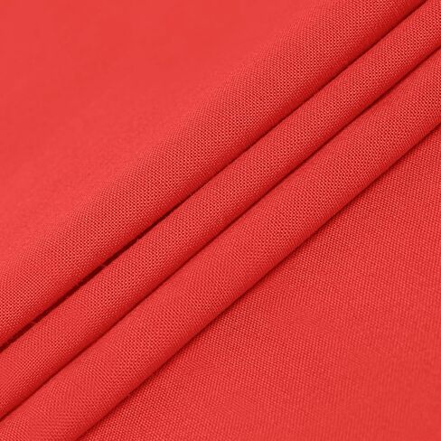 Cotton Fabric By The Yard 58 Inches Wide for Quilting, Sewing, Apparel, Embroidery, DIY Crafts(Red, 1/2Y) in Saudi Arabia