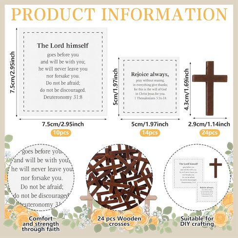 24 Sets Prayer Quilt with Cross Inside Mini Scripture Pocket Prayer Quilts Panel Squares Christian Gifts for Women Friend Pastor Appreciation in Saudi Arabia