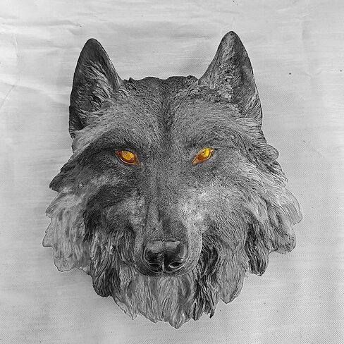 Heavy Big Wolf Head Wall Hanging Resin Mold Silicone Molds Epoxy Resin Wolf Head Shaped Articles Ornaments for Wall Garden Door Bathroom Office Home Living Room, DIY Making Decor Art Crafts in Saudi Arabia